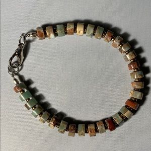 Snakeskin Jasper stone bracelet